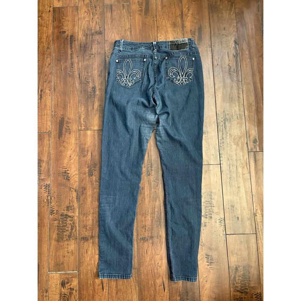 Dereon Jeans Womens Size 11/12 Embroidered Y2K Skater Grunge Emo 2000s